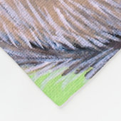 Couverture Polaire Peinture de Chinchilla à la poitrine molle (Coin)