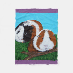 Couverture Polaire Peinture de cobayes