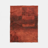 Couverture Polaire Peinture de Crimson profonde avec formes géométriq (Devant)