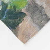 Couverture Polaire Peinture de nature morte de raisin vert (Coin)