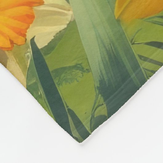 Couverture Polaire Peinture de printemps de chien de Terrier Wirefox (Coin)