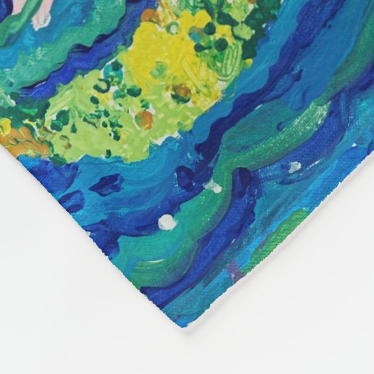 Couverture Polaire Peinture de sirène (Coin)