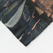 Couverture Polaire Peinture de terrain de maïs fantôme lunaire (Coin)