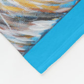 Couverture Polaire Peinture de tigre à oeil bleu (Coin)