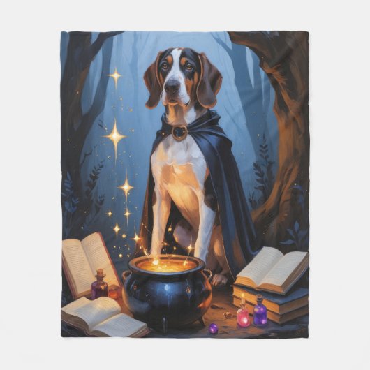 Couverture Polaire Peinture d'Halloween blanc (Devant)