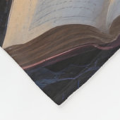 Couverture Polaire Peinture d'Halloween blanc (Coin)