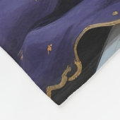 Couverture Polaire Peinture d'Halloween en chats noirs (Coin)