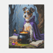 Couverture Polaire Peinture d'Halloween Whimsical Terrier australien (Devant)
