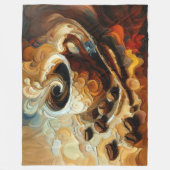 Couverture Polaire Peinture d'Impasto de la Coupe du Café (Devant)