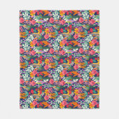 Couverture Polaire Peinture florale (Devant)