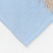 Couverture Polaire Peinture Golden Retriever - Joli art original chie (Coin)