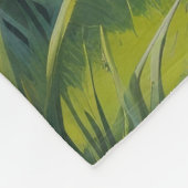 Couverture Polaire Peinture Goldendoodle Chien Fleurs de printemps (Coin)