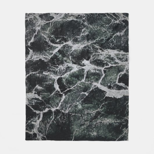 COUVERTURE POLAIRE PEINTURE GRIS ET NOIR (Devant)