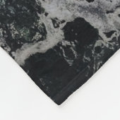 COUVERTURE POLAIRE PEINTURE GRIS ET NOIR (Coin)