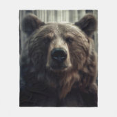 Couverture Polaire Peinture grizzli (Devant)