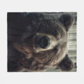 Couverture Polaire Peinture grizzli (Devant (Horizontal))
