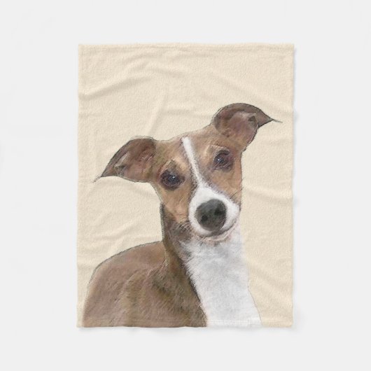Couverture Polaire Peinture italienne Greyhound - Cute Original Chien (Devant)
