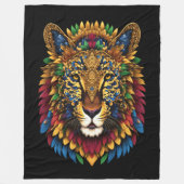 Couverture Polaire Peinture Lion costumé (Devant)