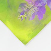 Couverture Polaire Peinture Lupine - Art Fleur Original (Coin)