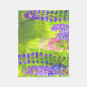 Couverture Polaire Peinture Lupine - Art Fleur Original (Devant)