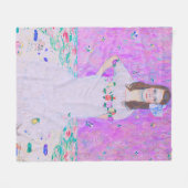 Couverture Polaire Peinture Mäda Primavesi de Gustav Klimt (Devant (Horizontal))