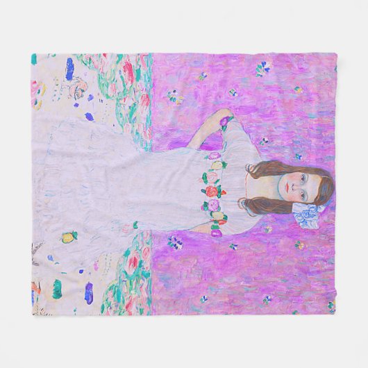 Couverture Polaire Peinture Mäda Primavesi de Gustav Klimt (Devant (Horizontal))