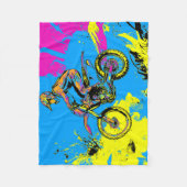 Couverture Polaire Peinture - Motocross Rider (Devant)