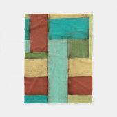 Couverture Polaire Peinture multicolore sur les côtes contemporaines (Devant)