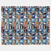 Couverture Polaire peinture murale scottish fold (Devant (Horizontal))