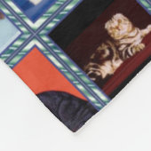 Couverture Polaire peinture murale scottish fold (Coin)