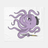 Couverture Polaire Peinture Octopus Peinture brosse (Devant (Horizontal))