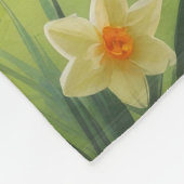 Couverture Polaire Peinture Perse Fleurs de Printemps Chat (Coin)