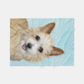 Couverture Polaire Peinture Podengo Pequeno portugaise - Art original (Devant (Horizontal))