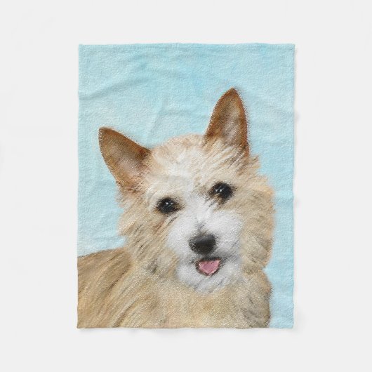 Couverture Polaire Peinture Podengo Pequeno portugaise - Art original (Devant)