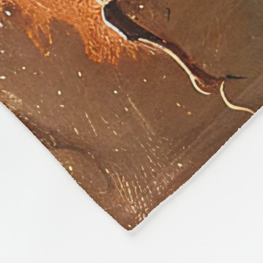 Couverture Polaire Peinture Rustique Citrouille blanche (Coin)