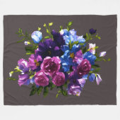 Couverture Polaire Peinture Spray Floral N'importe quelle couleur Arr (Devant (Horizontal))