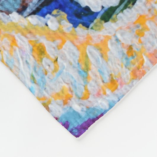 Couverture Polaire Peinture sur hippocampe (Coin)