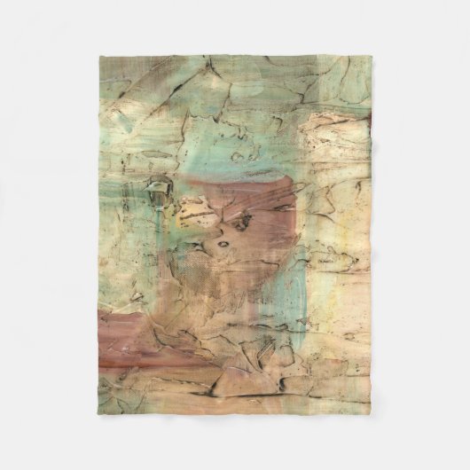 Couverture Polaire Peinture sur la Terre avec surface fissurée (Devant)