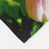 Couverture Polaire Peinture Tulip - Art Fleur original (Coin)