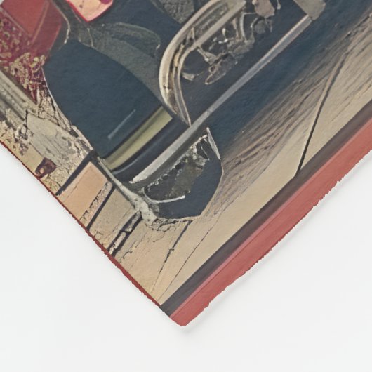 Couverture Polaire Peinture vintage à Paris (Coin)