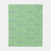 Couverture Polaire Peinture violette (Devant)