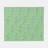Couverture Polaire Peinture violette (Devant (Horizontal))