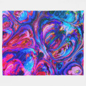 Couverture Polaire Peintures à teintes pourpres modernes (Devant (Horizontal))