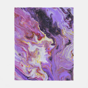 Couverture Polaire Peintures acryliques couleur tonique, abstrait.