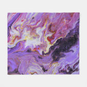 Couverture Polaire Peintures acryliques couleur tonique, abstrait. (Devant (Horizontal))