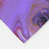 Couverture Polaire Peintures acryliques couleur tonique, abstrait. (Coin)