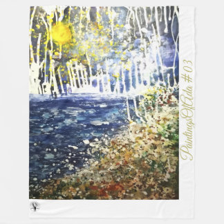Couverture Polaire PeinturesOfAda #03 - Artiste - Blanc polaire incon