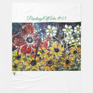 Couverture Polaire PeinturesOfAda #05 - Artiste - Blanc polaire incon