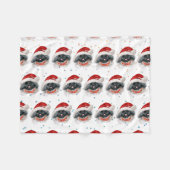 Couverture Polaire Pekingese Chien race Étoiles de Noël (Devant (Horizontal))