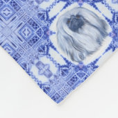 Couverture Polaire Pekingese Portrait (Coin)